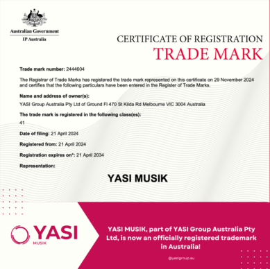 Trade Mark YASI MUSIK